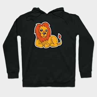 Cute Lion Cartoon Character Hoodie